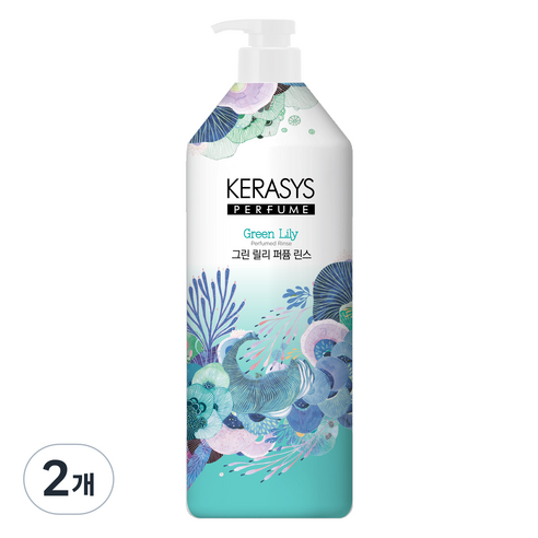 케라시스 그린 릴리 퍼퓸 린스 릴리향, 2개, 1L