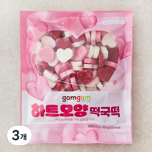 곰곰 하트모양 떡국떡, 300g, 3개