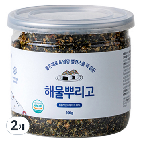 베리쿡 후리가케 해물뿌리고, 해물, 100g, 2개