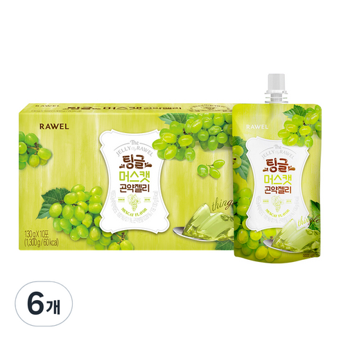 팅글 로엘 곤약젤리 머스캣맛, 130g, 60개