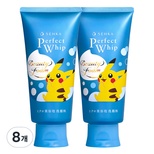 센카 퍼펙트 휩 페이셜 워시 에이 포켓몬 에디션 클렌징 폼, 120g, 8개