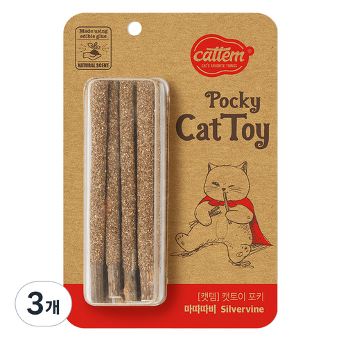 캣템 고양이 포키 장난감 0.5 x 13 cm 8p, 마따따비, 3개