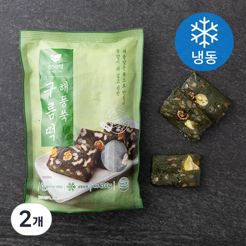 창억 해풍 쑥 구름떡 (냉동), 400g, 2개