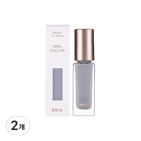 삐아 레디 투 웨어 네일 컬러 매니큐어 7ml, NS04 누드 그레이, 2개