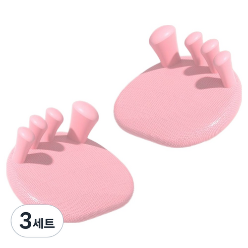 휴다온 오다리 운동 바른자세 슬리퍼 세트 핑크, 3세트