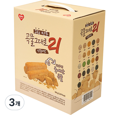 곡물그대로21 인절미맛, 900g, 3개