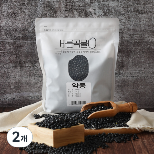 바른곡물 국산 약콩, 800g, 2개