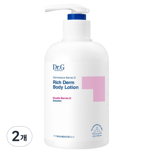 닥터지 더모이스처 배리어 D 리치덤 바디 로션, 400ml, 2개