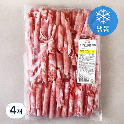 고급진 미국산 목전지 돌돌말이 대패 구이용 (냉동), 4개, 3kg