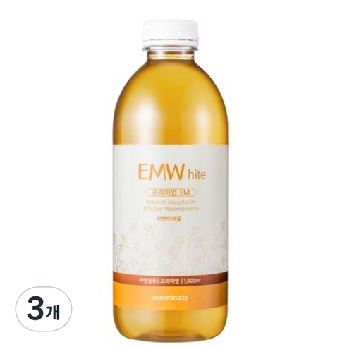 EM White 발효액 탈취제, 1L, 3개