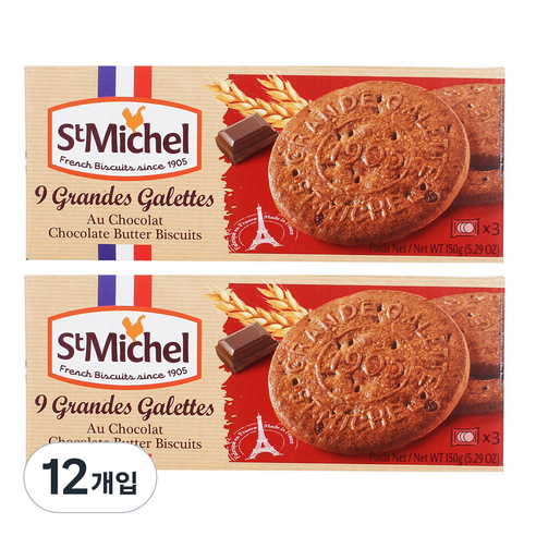 생미쉘 그란데 초코 갈라떼 비스켓, 150g, 12개입