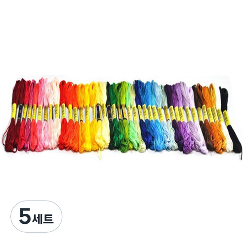 자수실 세트, 40색, 5세트