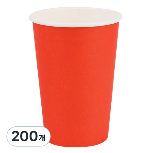 투고팩 다홍 종이컵 390ml, 200개