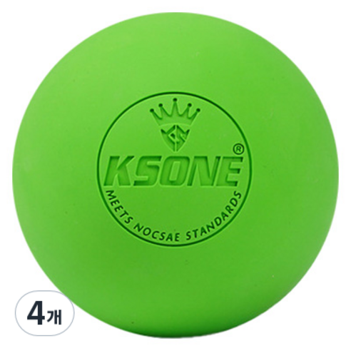 KSONE 스카위즈 근육 이완 마사지 볼, 4개, 그린