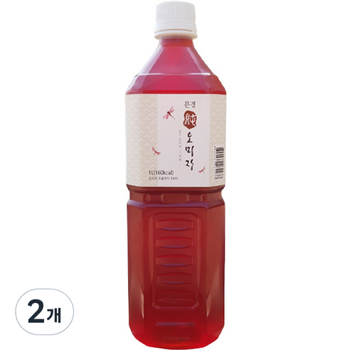 문경몰 무설탕 순오미자 원액, 1L, 1개입, 2개