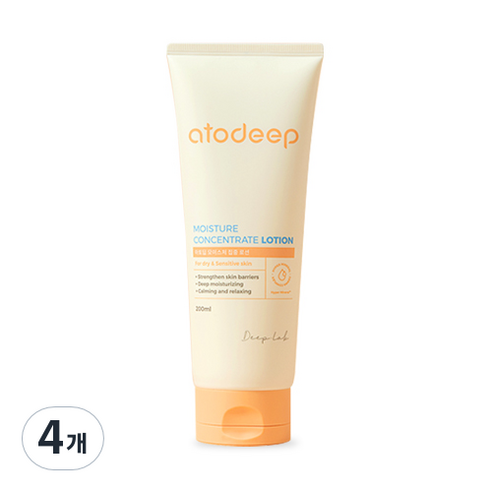 아토딥 모이스처 집중 로션, 4개, 200ml