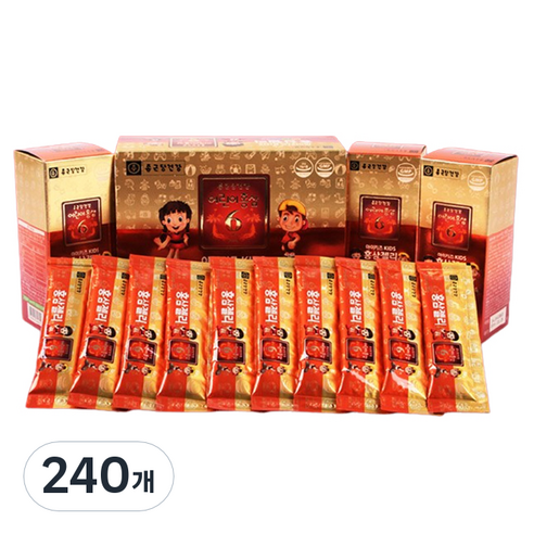 종근당건강 아이키즈 홍삼젤리, 20g, 240개