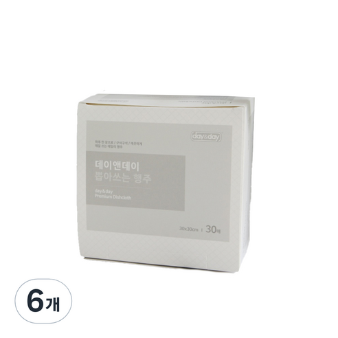 데이앤데이 뽑아쓰는 행주, 30개입, 6개