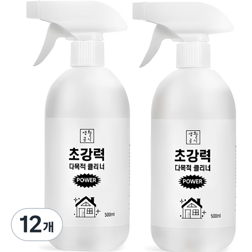생활공식 초강력 다목적 클리너, 500ml, 12개