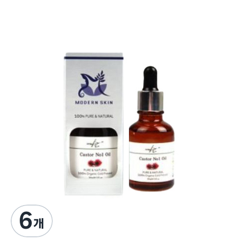 자연의숲 피마자 헤어오일, 30ml, 6개