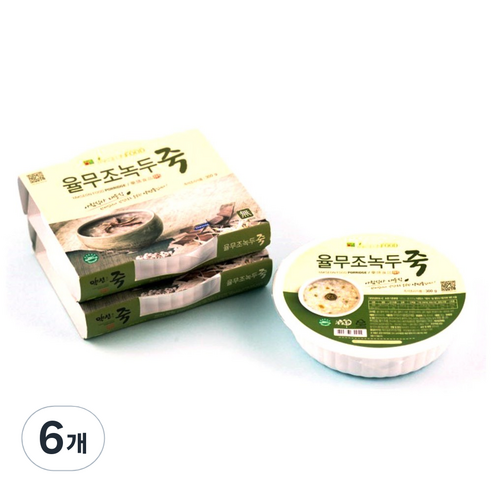 약선푸드 율무조녹두죽, 300g, 6개