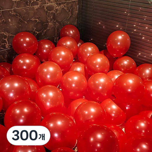 EUMES 이벤트 풍선 펄, 레드, 300개