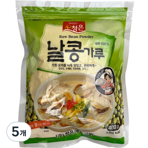 청은 날콩가루, 5개, 400g