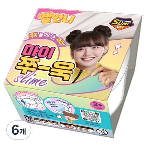 옐언니 보아스린 쁠루모 마이쭈 욱 슬라임, 6개, 화이트