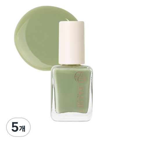 파셋 셀럽 네일컬러 폴리쉬 매니큐어 7ml, 올리브그린, 5개