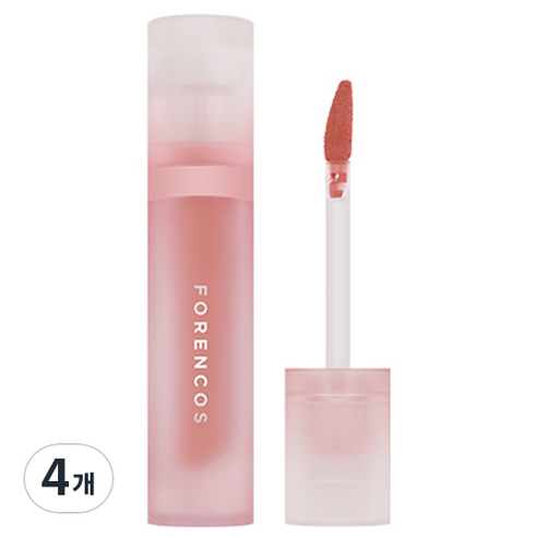 포렌코즈 타투 비쥬 벨벳 립틴트, 02 티누아, 4g, 4개