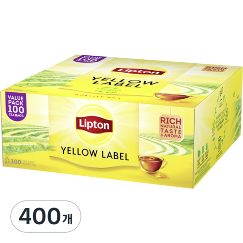 립톤 옐로우 라벨 홍차, 2g, 400개