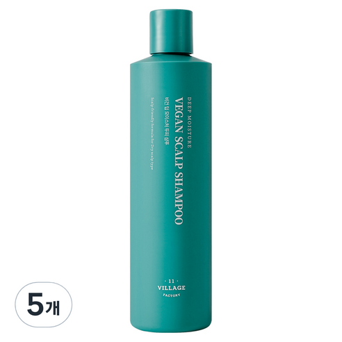 빌라쥬11팩토리 딥 모이스처 두피 샴푸, 300g, 5개