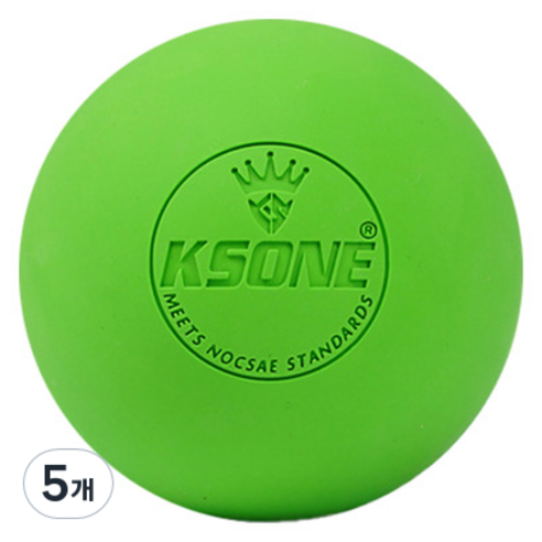 KSONE 스카위즈 근육 이완 마사지 볼, 5개, 그린