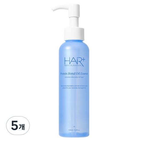 헤어플러스 단백질 본드 오일에센스 그린 플로럴 머스크 향, 150ml, 5개
