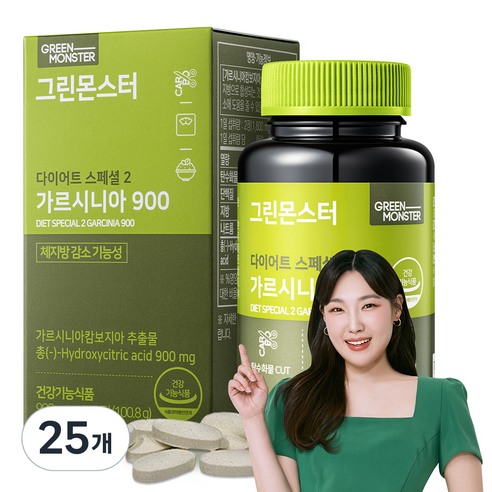 그린몬스터 다이어트 스폐셜2 가르시니아900, 112정, 25개