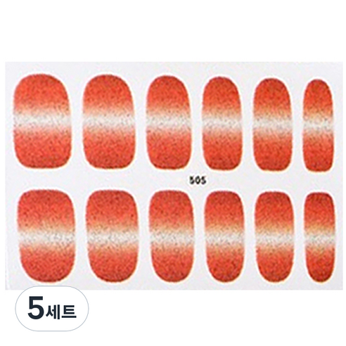 이코 네일스티커 그라데이션, QB505, 5세트
