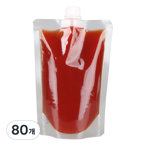 오누이상회 투명 스파우트 파우치 15mm 300ml, 12 x 18 cm, 40개입, 2개