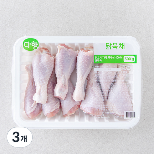 다향 닭 북채 (냉장), 3개, 500g