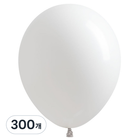 조이벌룬 풍선 13cm, 화이트, 300개