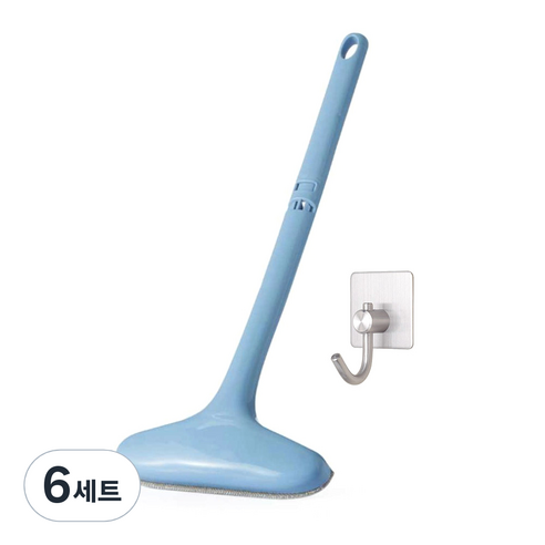 모나코올리브 먼지적은 방충망 매직브러쉬 + 사각 스텐 전용후크, 혼합색상, 6세트