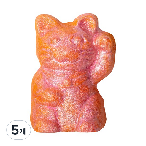러쉬 럭키 캣 버블 바 입욕제, 130g, 5개