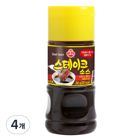 오뚜기 스테이크 소스, 4개, 290g