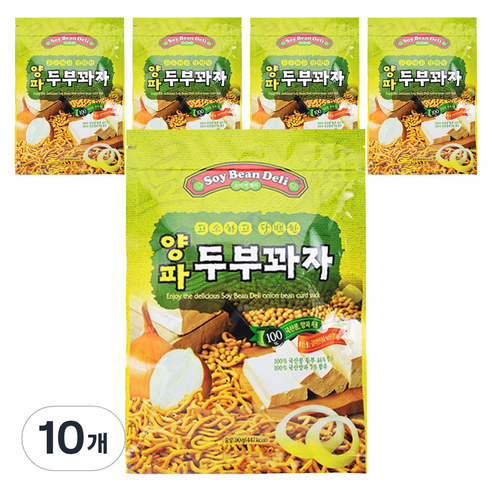 소이빈델리 고소하고 담백한 양파 두부꽈자, 90g, 10개