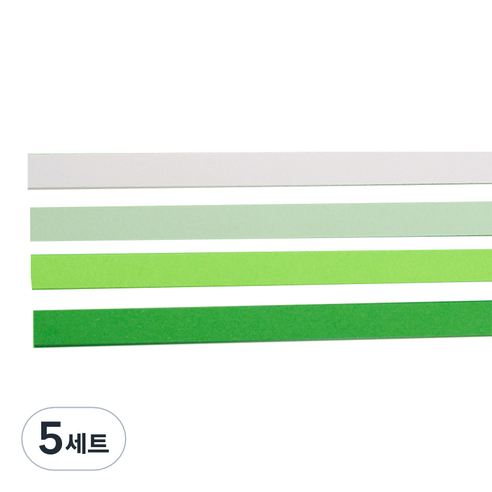 미소로운 이벤트 양면 별 종이접기 멀티페이퍼 그린 그라데이션 540p 세트, 5세트, 4색