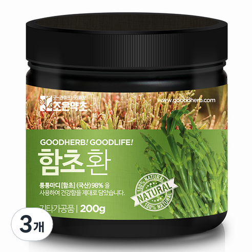조은약초 프리미엄 함초환, 3개, 200g