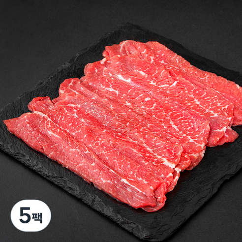 푸드랩플러스 호주산 양지 샤브 육전용 (냉장), 200g, 5팩
