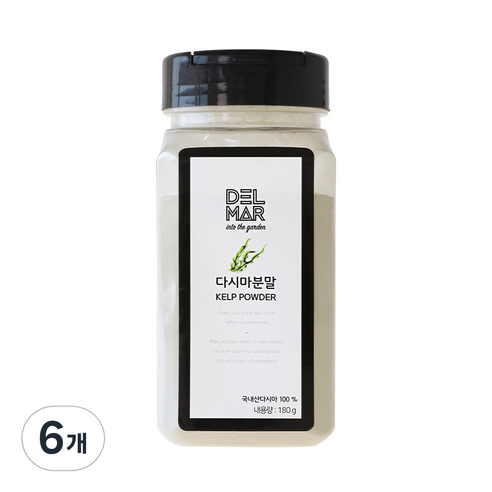 딜리셔스마켓 다시마 분말 중형, 180g, 6개
