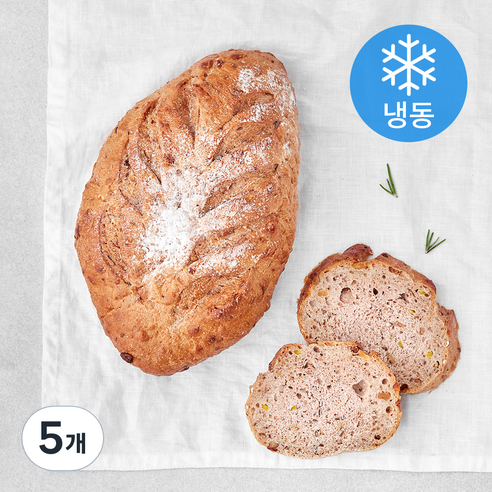 더브레드블루 호두 깜빠뉴 (냉동), 450g, 5개