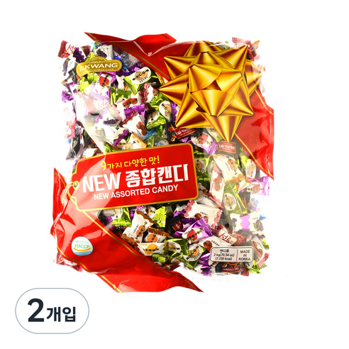 일광제과 뉴 종합캔디 9가지맛, 2kg, 2개
