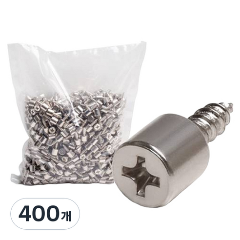 손잡이세상 목재선반용 피스다보, 크롬, 400개
